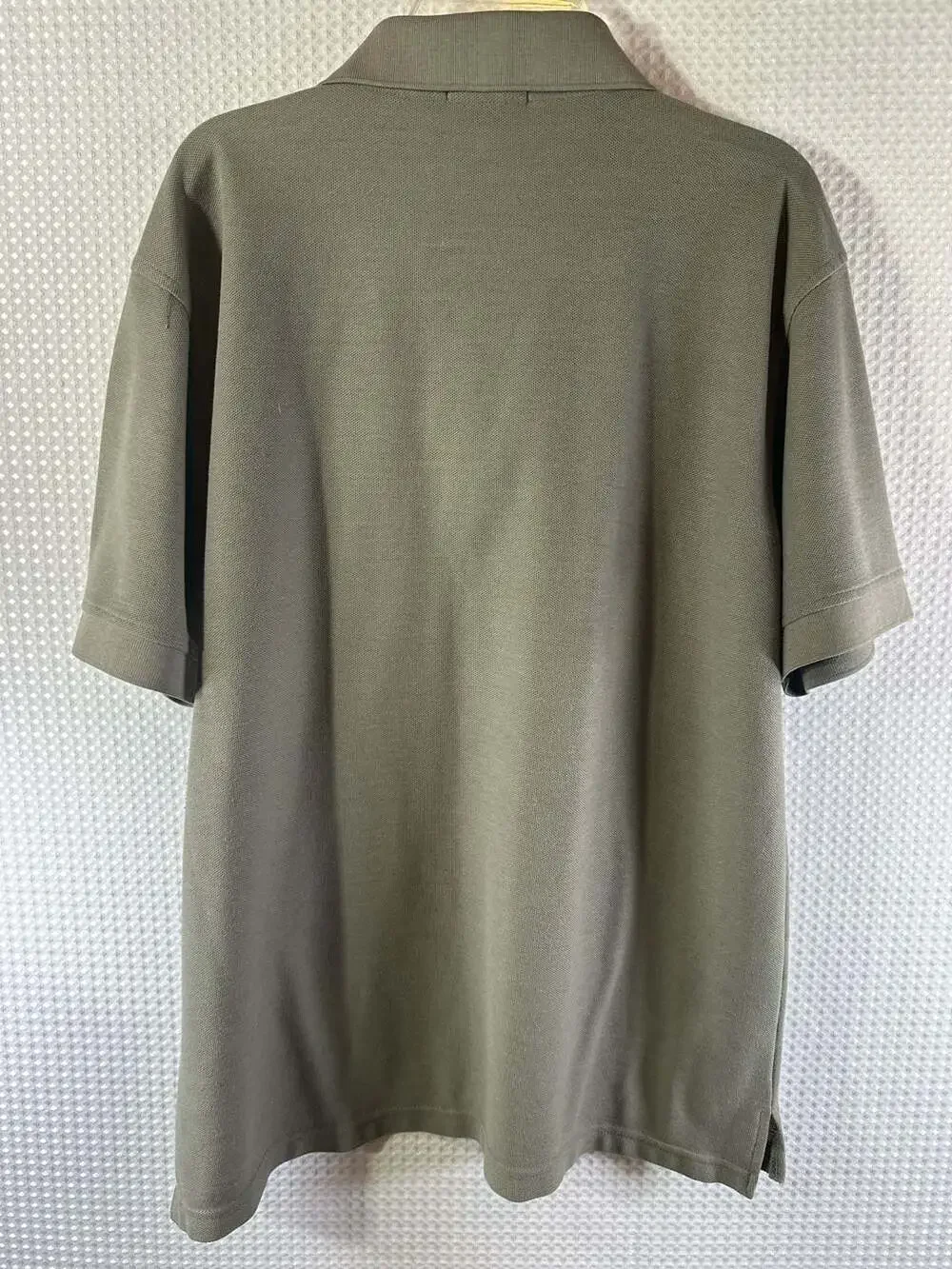 Polo Ralph Lauren Custom Slim Fit Cotton Mesh Polo Shirt in Khaki Green